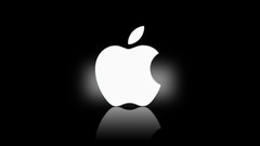 Logo apple Inc. white