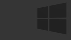 logo microsoft windows windows 8 dark gray monochrome