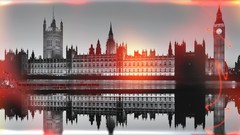 London Big Ben architecture reflections cityscapes houses of 