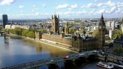 London Big Ben buildings cityscapes houses of parliament River 