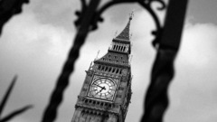 London Big Ben grayscale