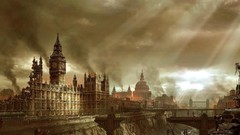 London Big Ben ruins fictional landscapes