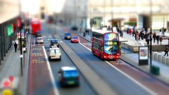London bus roads cities vehicles cityscapes tilt-shift
