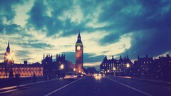 London City photography Big Ben filter lights sky