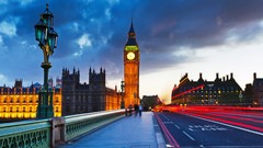 London England Big Ben traffic cities cityscapes long exposure