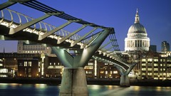 London England Bridges cathedrals Saint Paul