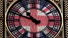 London England cross Big Ben United Kingdom clocks Union Jack