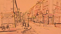 London England Europe United Kingdom drawings cityscapes 