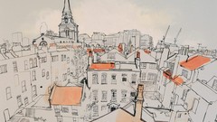 London England Europe United Kingdom drawings cityscapes 