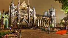 London evening architecture westminster abbey