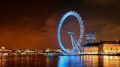 London London Eye cityscapes River Thames