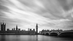 London long exposure grayscale
