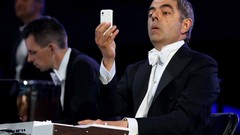 London master Britain ace funny Rowan Atkinson comedy samsung 