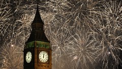London new year Big Ben fireworks