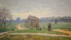 London paintings impressionism Parks paths Claude Monet