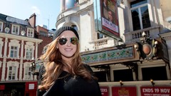 London smiling Jordan Carver