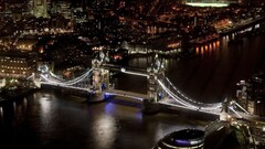 London Tower Bridge cityscape uk architecture night lights