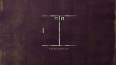 Lonely minimalistic video games atari retro games Pong