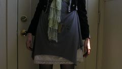 Long blue hairs girl