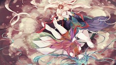 Long hair anime girls blue eyes hatsune miku vocaloid ia