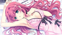 Long hair anime girls blue eyes redheads cleavage Shitsuji ga 