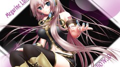 Long hair anime girls blue eyes vocaloid megurine luka