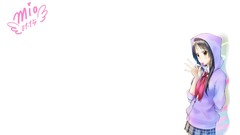 Long hair anime girls brown eyes akiyama mio k - on black hair 