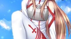 Long hair anime girls brown eyes brunettes underwear panties 