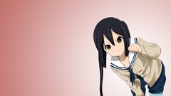 Long hair anime girls brown eyes school uniforms k - on black 