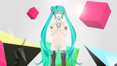 Long hair anime girls closed eyes hatsune miku vocaloid 