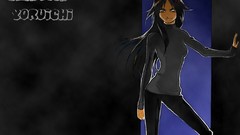 Long hair anime girls doors bleach shihouin yoruichi