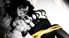 Long hair anime girls fate stay night black hair tohsaka rin 