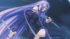 Long hair anime girls fate stay night fate series Rider 