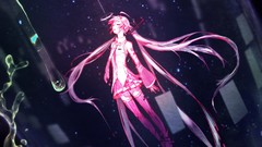 Long hair anime girls hatsune miku vocaloid sakura miku