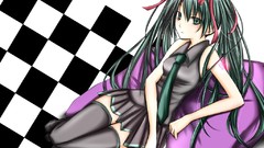 Long hair anime girls hatsune miku vocaloid twintails