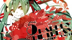 Long hair anime girls hatsune miku vocaloid twintails