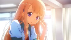 Long hair anime girls indoors classroom school uniforms game cg 