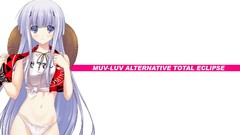 Long hair anime girls panties Simple Background Inia Sestina 