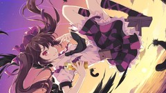 Long hair anime girls touhou twintails hair ornaments video 