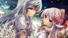 Long hair blue eyes fujiwara no mokou touhou kamishirasawa 