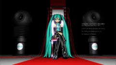Long hair boots green eyes hatsune miku vocaloid green hair 