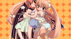 Long hair brown eyes