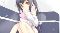 Long hair brown eyes brunettes k - on nakano azusa twintails