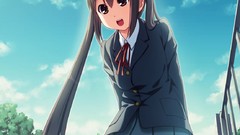 Long hair brown eyes brunettes k - on seifuku nakano azusa 