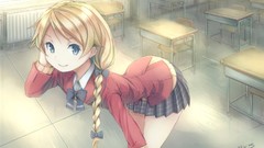 Long hair classroom school uniforms hair bow