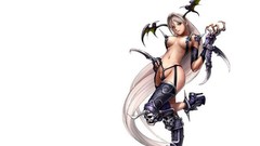 Long hair Devils Simple Background