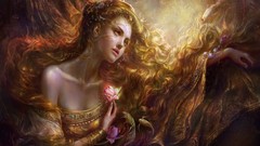 Long hair fantasy art