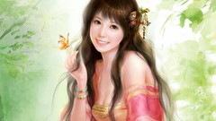 Long hair fantasy art