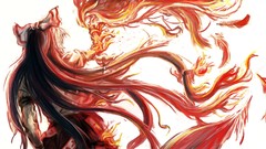 Long hair fujiwara no mokou touhou video games