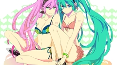 Long hair green eyes